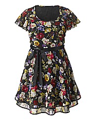 AX Paris Black Floral Multi Dress