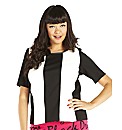 Black And White Panelled Box T Shirt