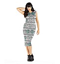 Tribal Printed Midi Dress
