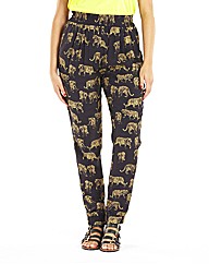 Tiger Printed Pull On Pants