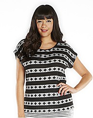 Aztec Short Sleeve Box Tee Shirt