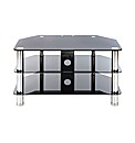 TV Stand Up To 37in Black/Chrome