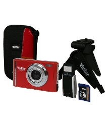 Vivitar 12MP Digital Camera Kit - Red