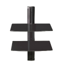 DVD Wall Mount with 2 Shelves