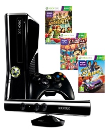 Xbox 360 250GB kinect + 2 Games