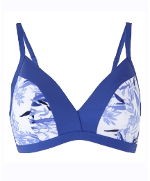 Silhouette Violet Leaf Bikini Top