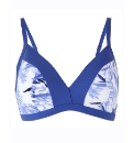 Silhouette Violet Leaf Bikini Top