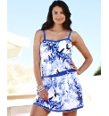 Silhouette Violet Leaf Skort