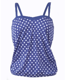 Silhouette Violet Spot Blouson Top