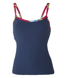 Beach to Beach Navy Tankini Top