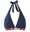 Beach To Beach Navy Bikini Top