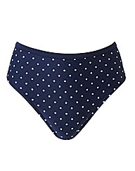 Beach To Beach Navy Spot Bikini Briefs