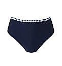 Beach To Beach Navy Gingham Bikini Brief