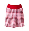 Beach To Beach Red Gingham Skort
