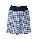 Beach To Beach Navy Gingham Skort
