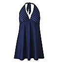 Beach To Beach Navy Spot Swimdress