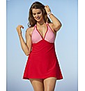 Beach To Beach Red Gingham Swimdress