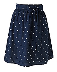 Beach To Beach Navy Spot Beach Skirt