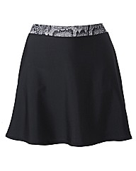 Beach To Beach Black Skort
