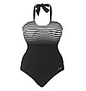 Zoggs Bandeau Halterneck Swimsuit D+