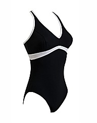 Zoggs Wyomi V-Neck X-Back Swimsuit