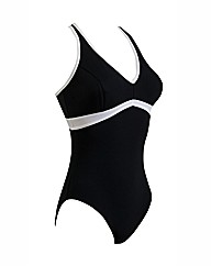 Zoggs Wyomi V-Neck X-back swimsuit D+