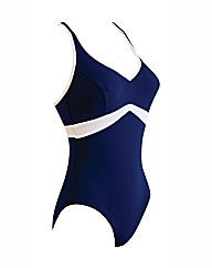 Zoggs Wyomi V-Neck X-Back Swimsuit