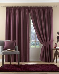 Java Faux Silk Lined Eyelet Curtains