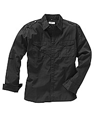 Jacamo Long Sleeve Military Shirt XLong