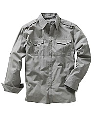 Jacamo Long Sleeve Military Shirt Long