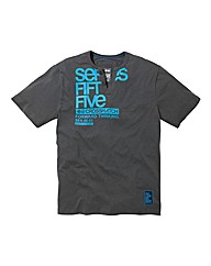 Crosshatch Button Neck T-Shirt