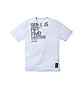 Crosshatch Button Neck T-Shirt