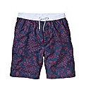 Jacamo Retro Floral Swimshort