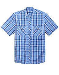 Jacamo Short Sleeve Grandad Shirt Long