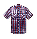 Jacamo Short Sleeve Grandad Shirt Long
