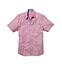 Jacamo Short Sleeve Stripe Shirt Long