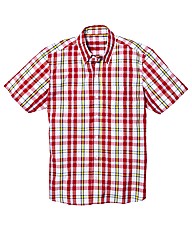 Jacamo Short Sleeve Check Shirt Regular