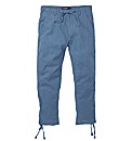 Jacamo Linen Trousers 29In Leg Length