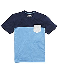 Label J Colour Block T-Shirt Long