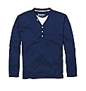 Jacamo Long Sleeve Layered T-Shirt Reg