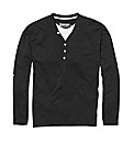 Jacamo Long Sleeve Layered T-Shirt Reg