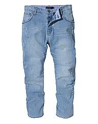 Jacamo Bleach Jeans 29In Leg Length