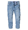 Jacamo Bleach Jeans 29In Leg Length