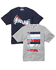 Nickelson Pack of Two Print T-Shirts