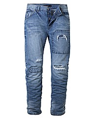 Jacamo Distressed Jeans 33 inches