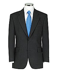 The Label Pinstripe Suit Jacket Short