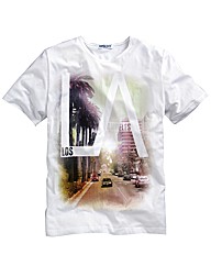 Label J LA Print T-Shirt Long