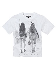 Ringspun Barrel Print Tee