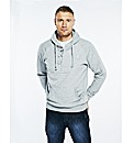 Flintoff By Jacamo 1/4 Button Hoody Reg