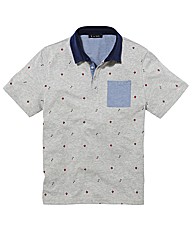 Label J Print Polo Long